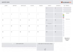 Calendario agosto con Festivita