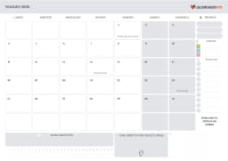 Calendario maggio con Festivita